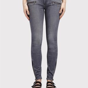 Paige Women's Jane Gray Ankle Zip Jeans Size 30